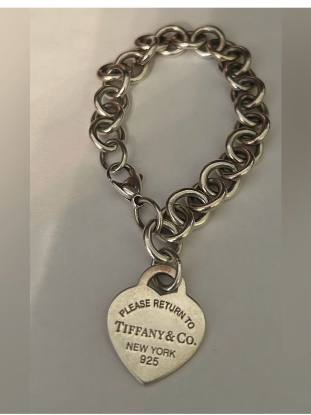 Tiffany & Co. Silver Return to Tiffany Heart Charm Link Bracelet - Picture 2 of 4